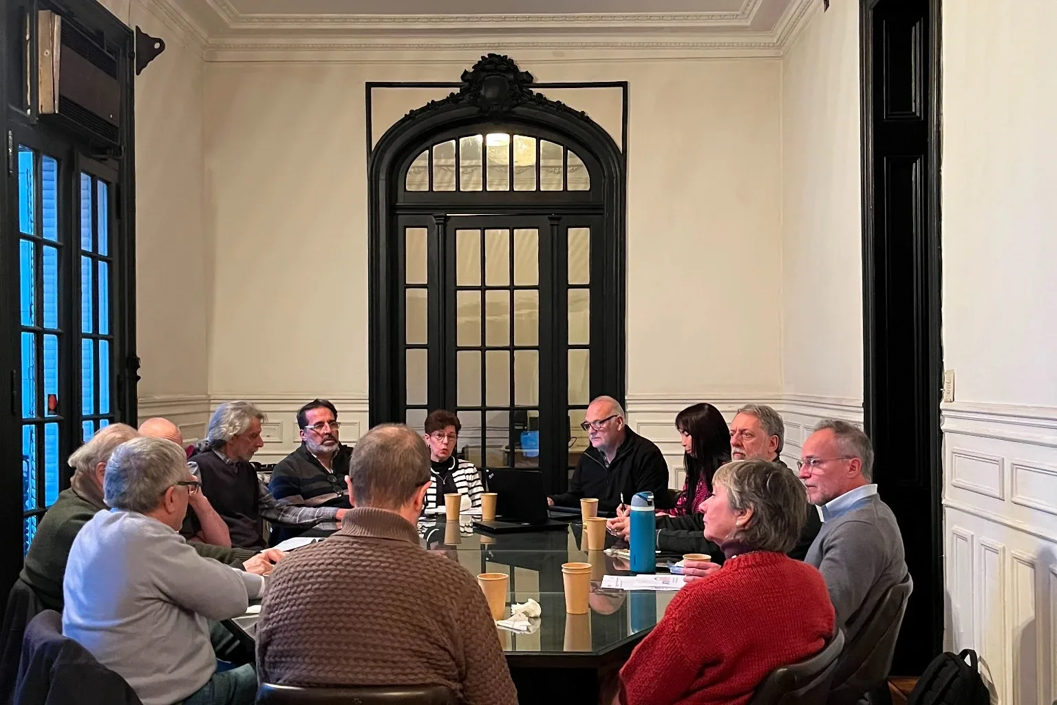 Reunión de la Comisión Directiva de la AATN en su recuperada sede social